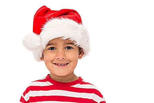 可爱,小男孩,圣诞帽
