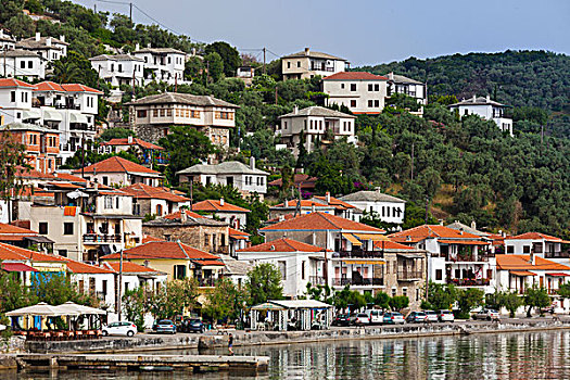 希腊,塞萨利,半岛,城镇景色