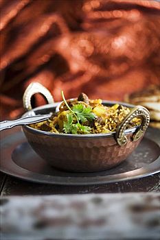 咖喱羊肉,米饭,印度