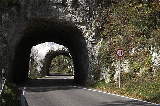 石头,隧道,街道,巴登符腾堡,德国