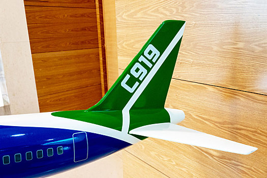 c919模型,我国自行研制的大型喷气式客机
