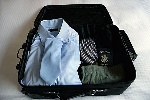 手提箱,衣服,护照