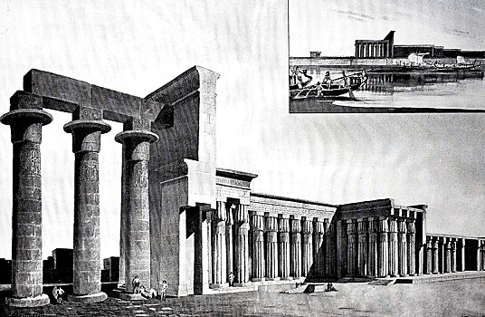 寺庙,路克索神庙,木刻,埃及,非洲