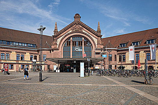 中心,火车站,下萨克森,德国,欧洲