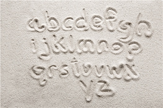 沙子,字母