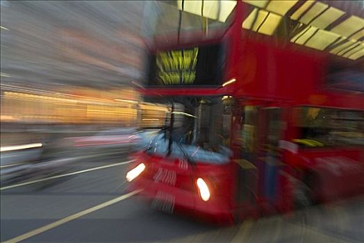老,红色,双层巴士,伦敦,英格兰,英国