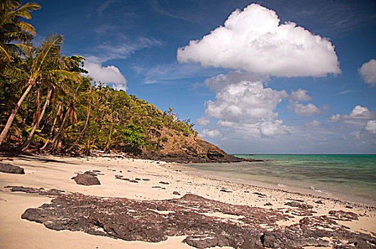 海滩,岛屿,斐济
