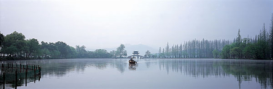 湖,杭州,城市