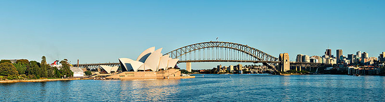 海港大桥,悉尼歌剧院,剧院,悉尼,新南威尔士,澳大利亚,大洋洲
