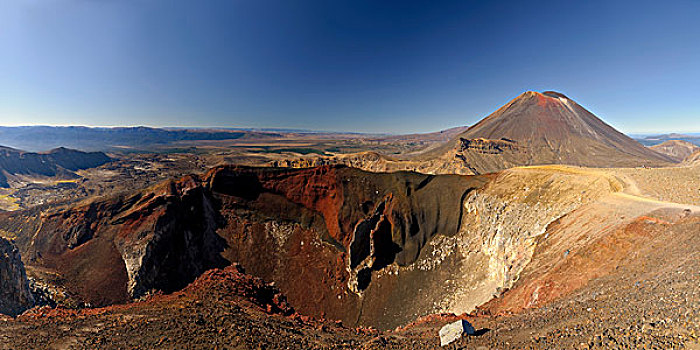 红色,火山口,东加里罗国家公园,地区,区域,北岛,新西兰,大洋洲