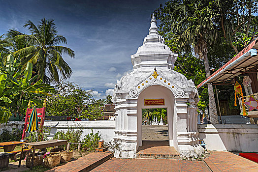 大门,寺院,复杂,琅勃拉邦,老挝