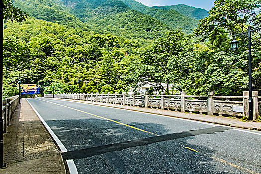 安徽省黄山市黄山景区大桥建筑景观