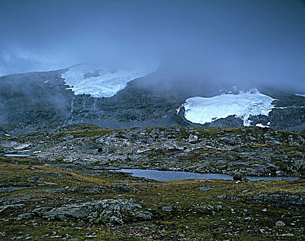 攀升,冰河,挪威,斯堪的纳维亚,欧洲