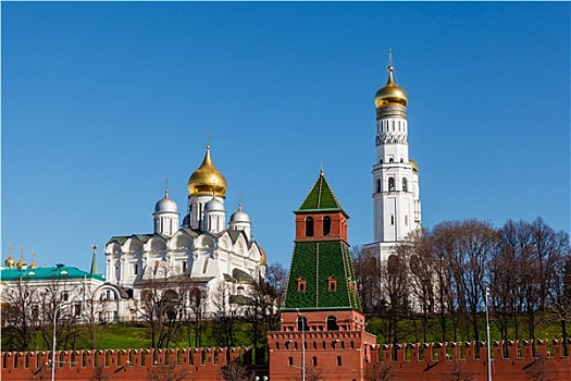 莫斯科,克里姆林宫,墙,钟楼,俄罗斯
