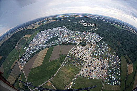 野营地,自然,一个,电子,音乐,节日,莱茵兰普法尔茨州,德国,欧洲