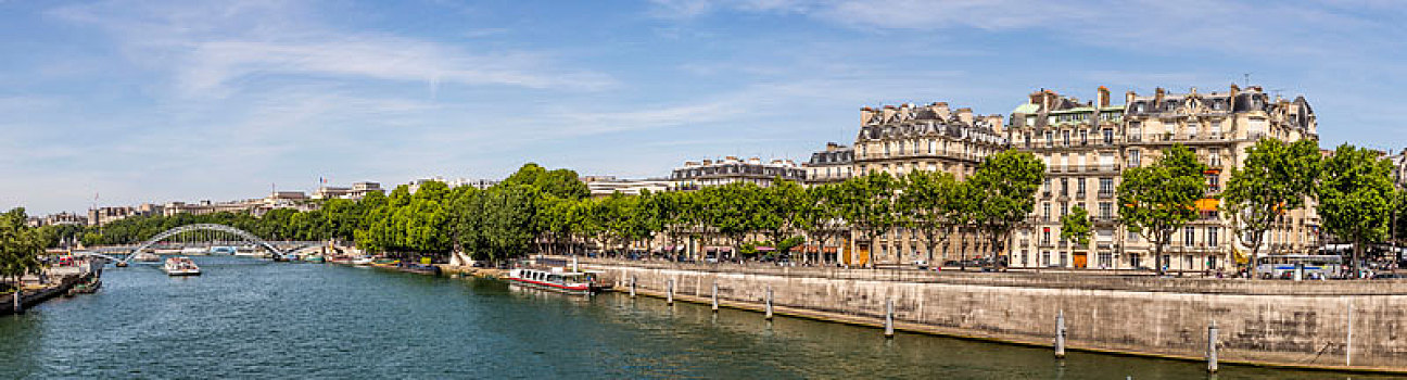 城市,巴黎,赛纳河,河,住宅,建筑