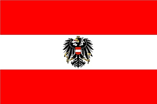 奥地利,旗帜,盾徽