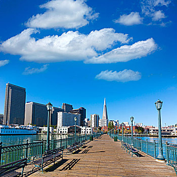 旧金山,市区,码头,加利福尼亚