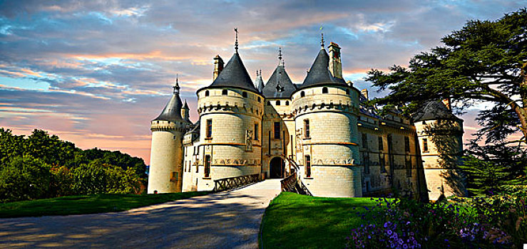 15世纪,城堡,肖蒙,卢瓦尔河畔肖蒙,卢瓦尔谢尔省,法国,欧洲