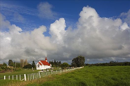 教堂,半岛,新西兰