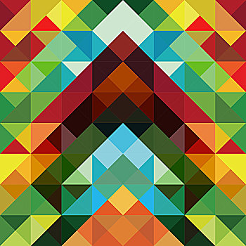 抽象,彩色,三角形,图案,背景