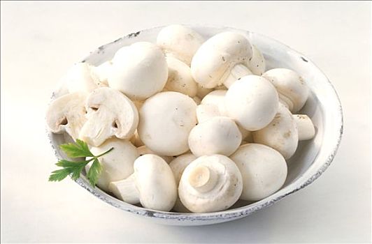 蘑菇,白色,碗