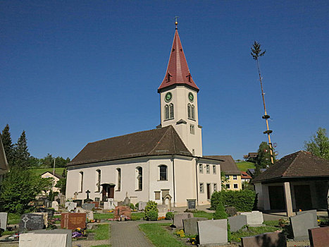 天主教,教区教堂,康士坦茨湖,巴伐利亚,德国,欧洲