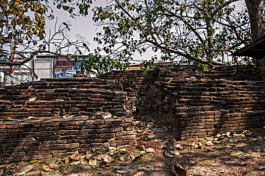 泰国清迈古城古城墙