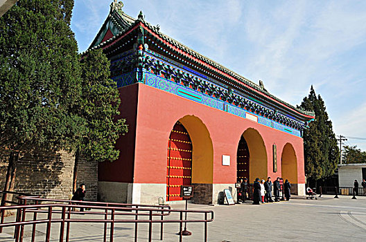 人,站立,户外,彩色,建筑,传统,中式建筑,北京,中国