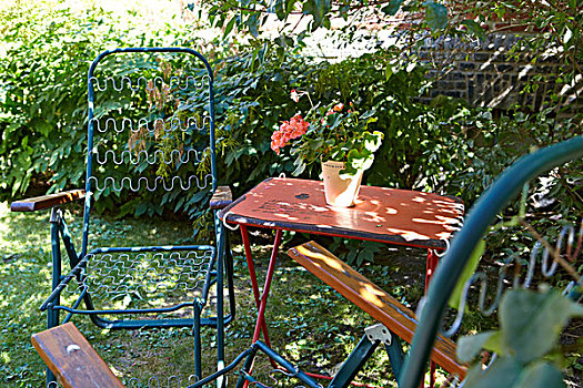 空,花园椅,哥德堡,瑞典
