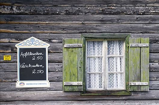 窗户,阿尔卑斯小屋,提洛尔,奥地利,欧洲