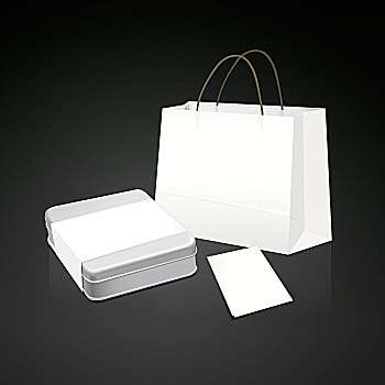 白色,纸袋,礼物