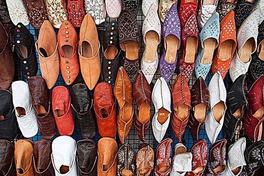 特色,突尼斯,鞋,市场,集市,杰尔巴,非洲