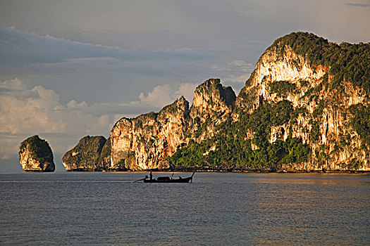 日落,海岸线,靠近,苏梅岛,普吉岛,泰国