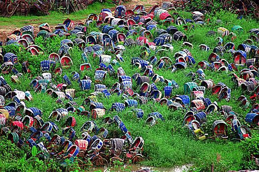 场所,达卡,城市,警察,人力车,交通,法律,拉拽,孟加拉,七月,2007年