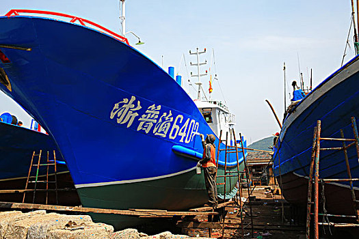 浙江舟山市定海区长峙岛风光