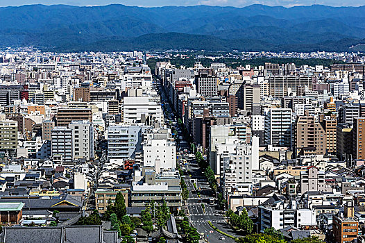 风景,京都塔,本州,省,日本,亚洲