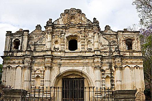 危地马拉,安提瓜岛,教堂,遗址,城镇