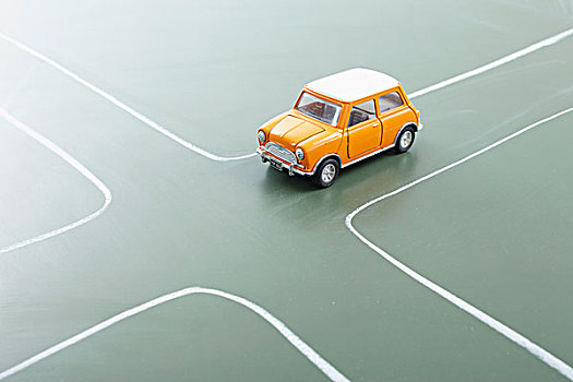 黃色,微型,汽車