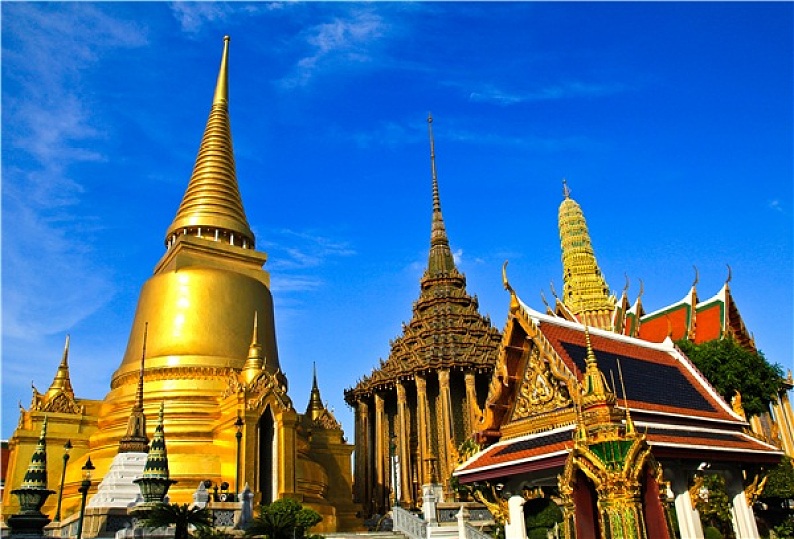 泰国大皇宫正面图片