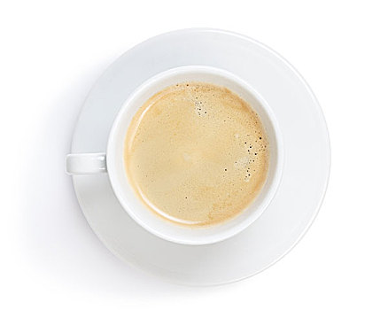 简单,杯子,浓咖啡,隔绝,白色背景,背景