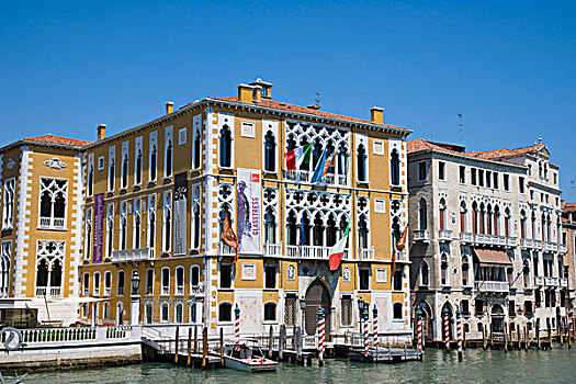 邸宅,运河,大,威尼斯,意大利,欧洲