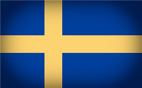 复古,看,旗帜,瑞典