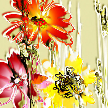 艺术,玻璃,花,彩色,背景
