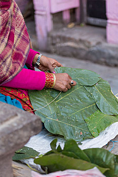 女人,尼泊尔,销售,果蔬,市场,加德满都