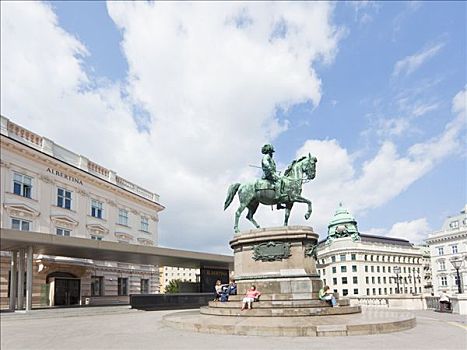 骑马雕像,维也纳,奥地利