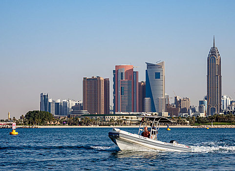 摩托艇,波斯湾,迪拜,互联网,城市,阿联酋,亚洲