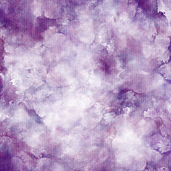 深紫色云絮状水彩背景
