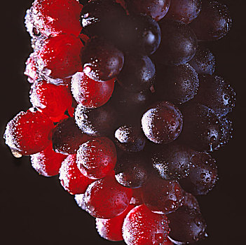 小水滴,束,红葡萄