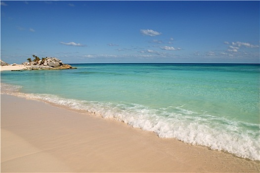 加勒比,墨西哥,青绿色,热带沙滩